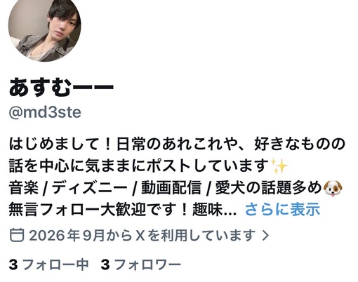 ASUMURA(ｱｽﾑﾗ) X凍結しました